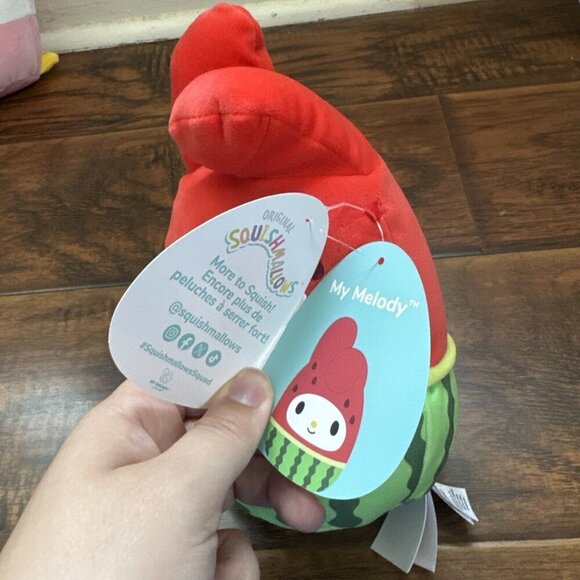 Squishmallow Sanrio Lot of 3 Hello Kitty and Friends Summer 6.5 Inch Plush New - Picture 7 of 9